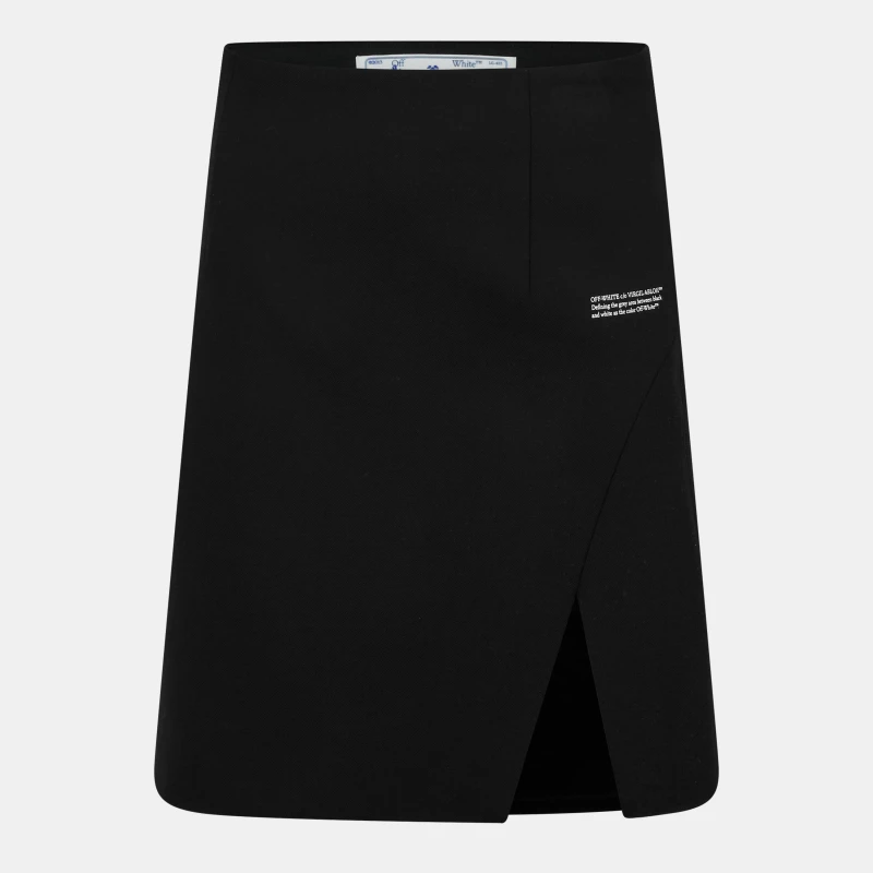 Image of Off White Womens A-Line Skirt Black/White female 6 (2XS)
