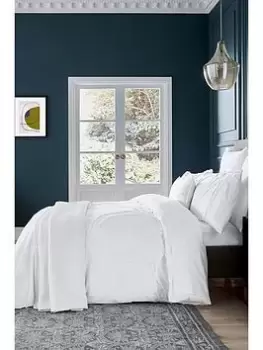 Image of Ted Baker Magnolia Tufted 100% Cotton Percale Duvet Cover