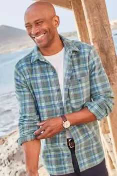Image of Recycled Microfleece Check Shirt