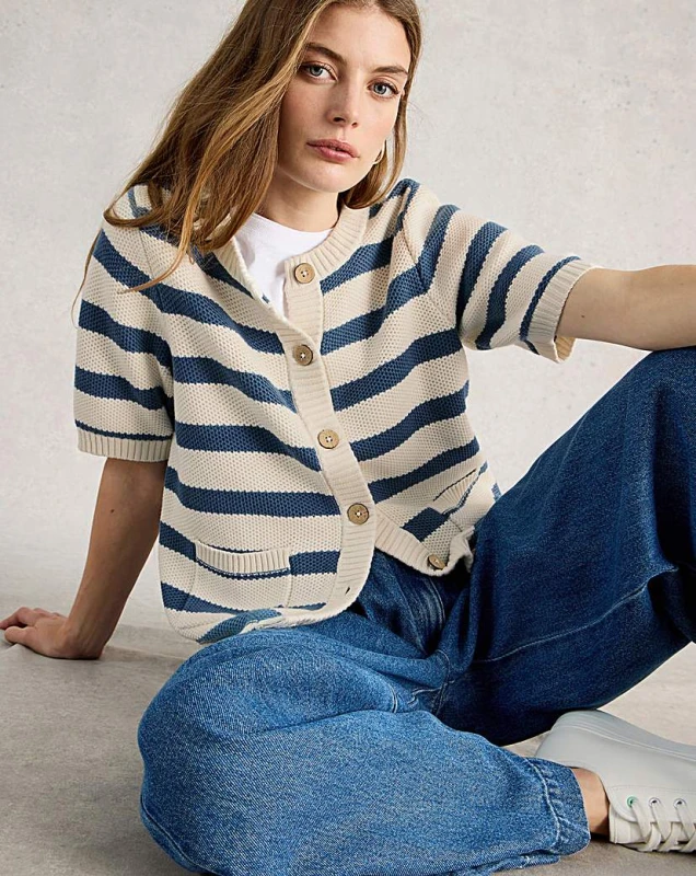 Image of White Stuff White Stuff Isabella Cardi Blue Multi-Coloured - White Stuff - Size: 16 Blue Multi-Coloured Female 16 ZD49804