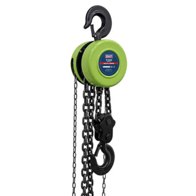 Image of Sealey Heavy Duty Chain Lifting Block CB5000E Weight Capacity: 5 Tonne