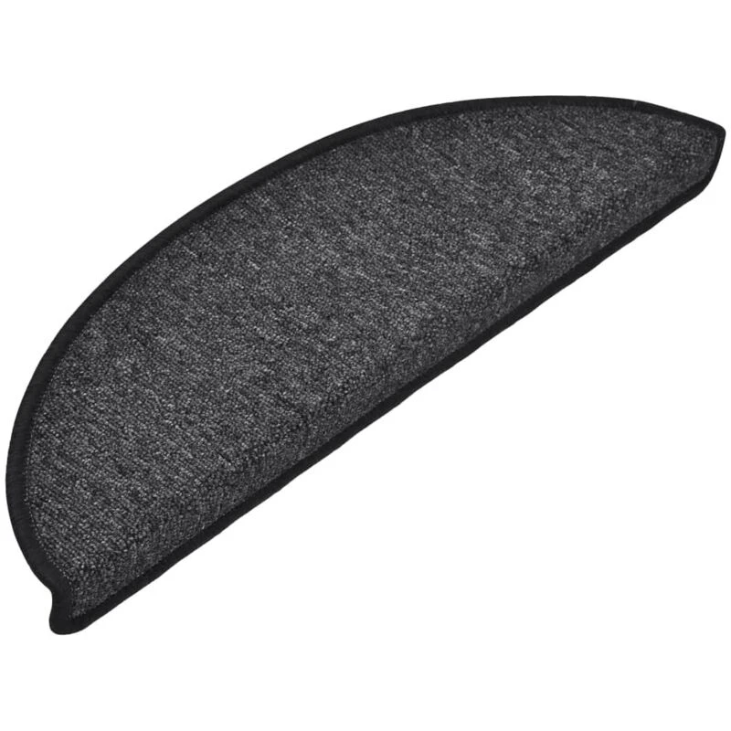 Image of VIDAXL Carpet Stair Treads 15 pcs Anthracite 56x17x3cm Vidaxl 133876