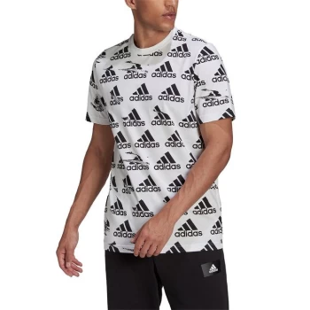 Image of adidas Essentials Brandlove Single Jersey T-Shirt Mens - White
