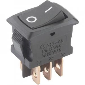 Image of SCI Toggle switch R13 166PB 02 250 V AC 6 A 2 x OnOn latch