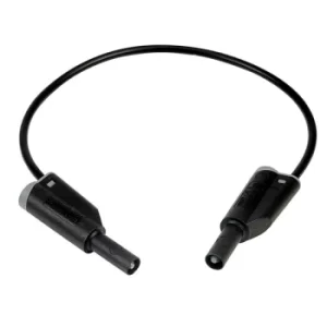 Image of PJP 2612-IEC-25N 25cm Black Stack Safety Lead