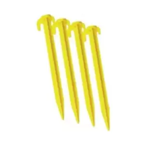 Image of Carta Sport Plastic Ground Pegs (Pack of 10) (One Size) (Yellow)