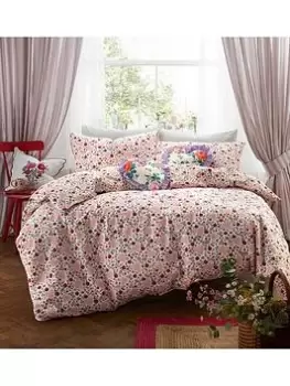 Image of Cath Kidston Floral Heart Frill Duvet Set - Ks