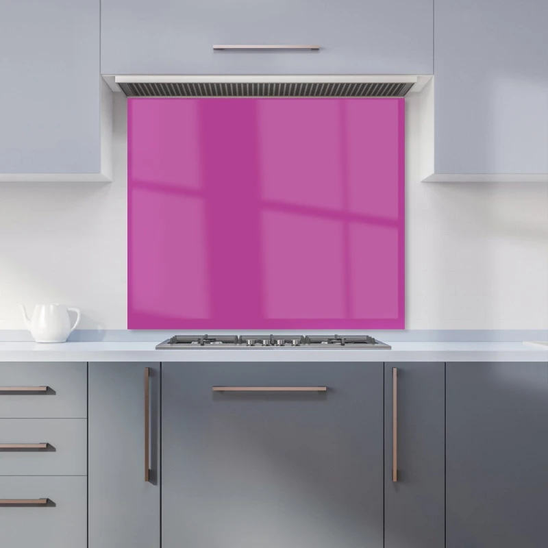 Image of Warren Reed - Designer Fuchsia Plum Kitchen Splashback in Purple Size: 600mm x 750mm Purple Unisex 600mm x 750mm