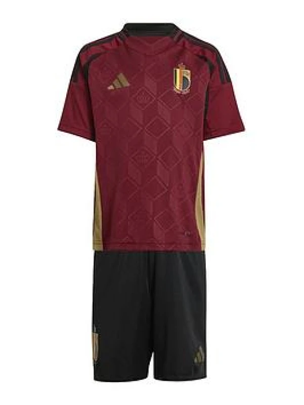 Image of adidas Belgium Home Minikit 2024 - Red Red 2 - 3 Years