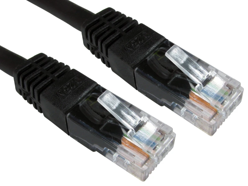 Image of Cables Direct UTP Cat6 7m networking cable Black U/UTP (UTP)