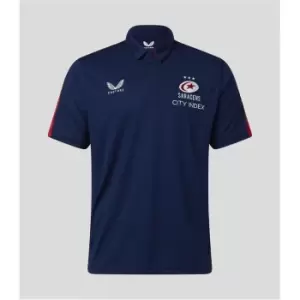 Image of Castore Saracens Polo Shirt Mens - Blue