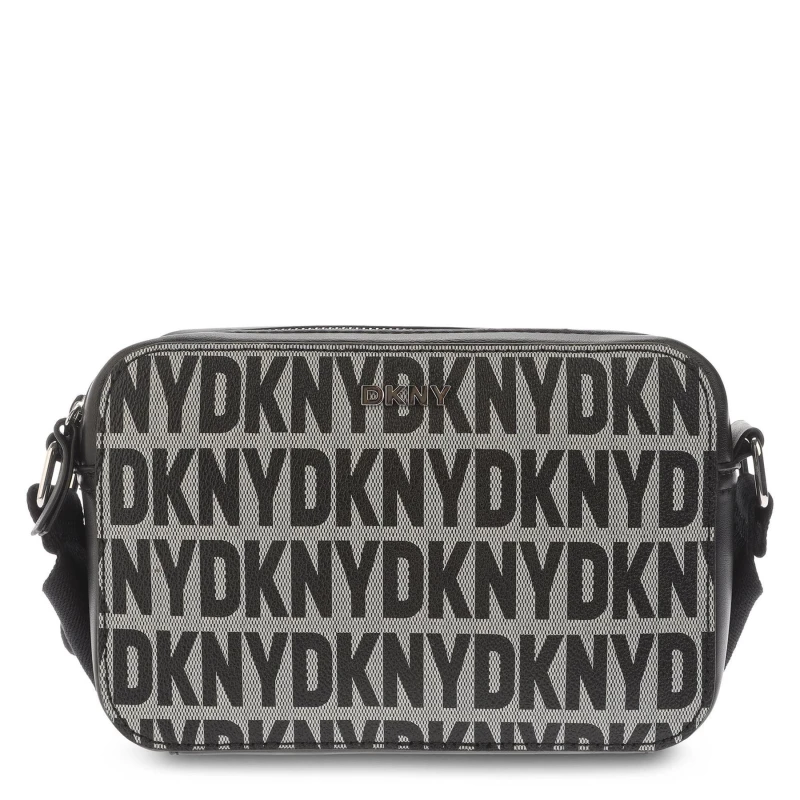 Image of DKNY Tutu Double Zip Camera Crossbody Bag Back Packs One Size Black 73815103000