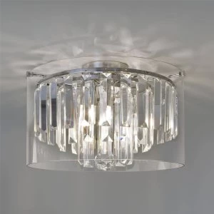 Image of 3 Light Bathroom Ceiling Light Polished Chrome IP44, G9