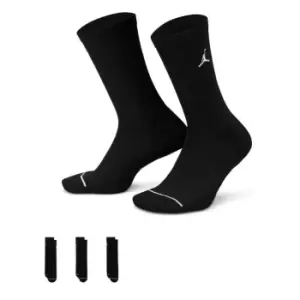 Image of Air Jordan Everyday Crew Socks (3 pairs) - Black