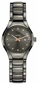 Image of RADO True Diamonds Plasma High-tech Ceramic Grey Dial Watch