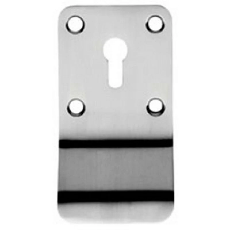 Image of Loops Lock Profile Cylinder Latch Pull External Door Handle Satin Stainless Steel Metallics unisex