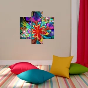 Image of 3MDF-053 Multicolor Decorative MDF Painting (3 Pieces)