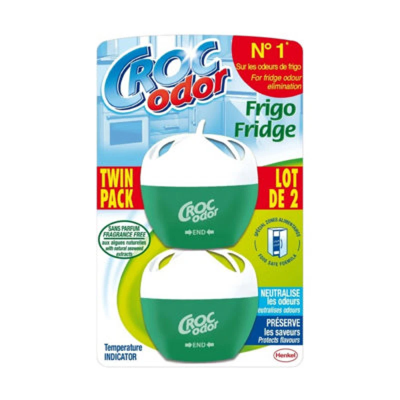 Image of Croc Odor Fridge Deodoriser, Pack of 2