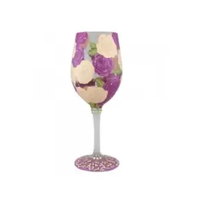 Image of Coming Up Roses Wine Glass