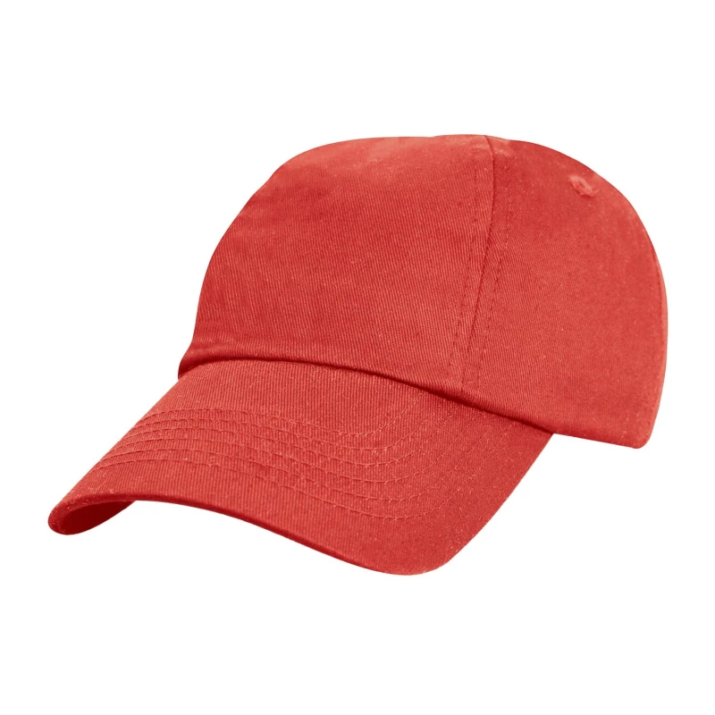 Image of Result Cotton Low Profile Baseball Cap in Red Red Unisex One Size