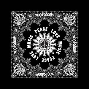 Image of Woodstock - Peach, Love & Music Bandana