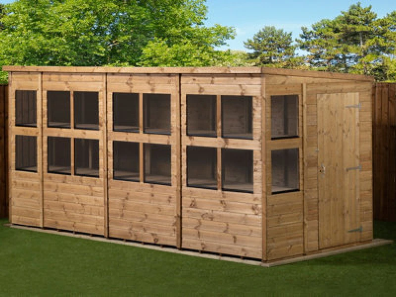 Image of Empire Sheds Empire Pent Potting Shed 14X6 Single Door