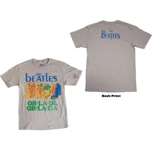 Image of The Beatles - Ob-La-Di Unisex Medium T-Shirt - Grey