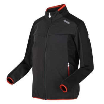 Image of Regatta Highton II Full Zip Fleece Jacket - Ash/Black