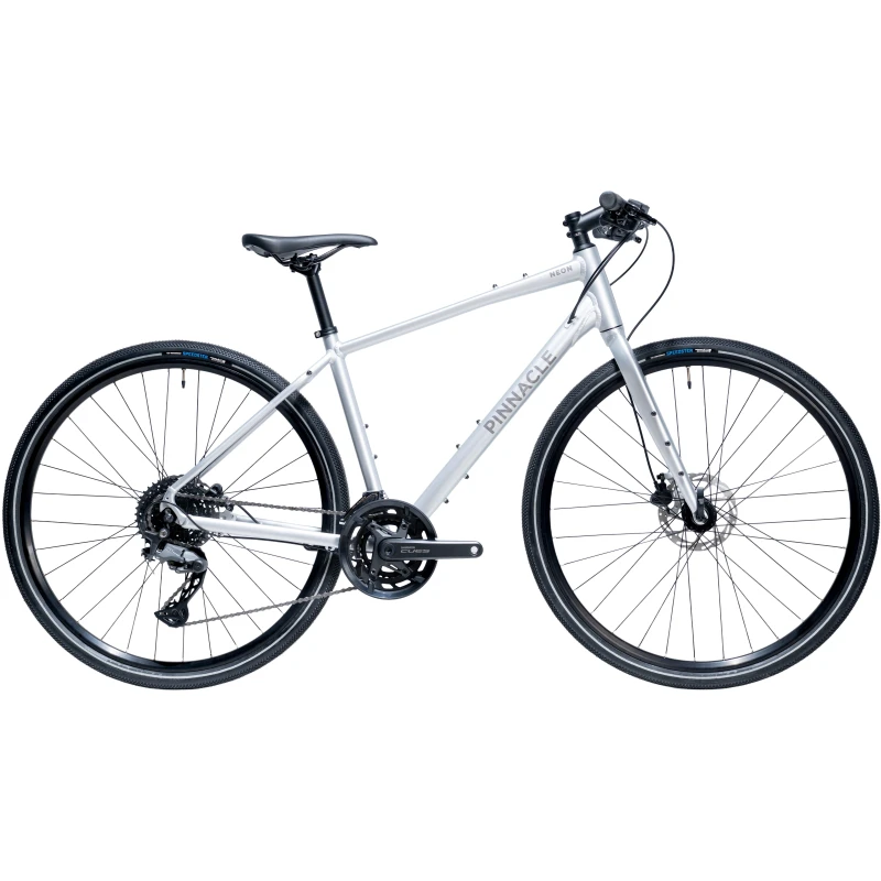 Image of Pinnacle Neon Hybrid Bike Silver unisex S