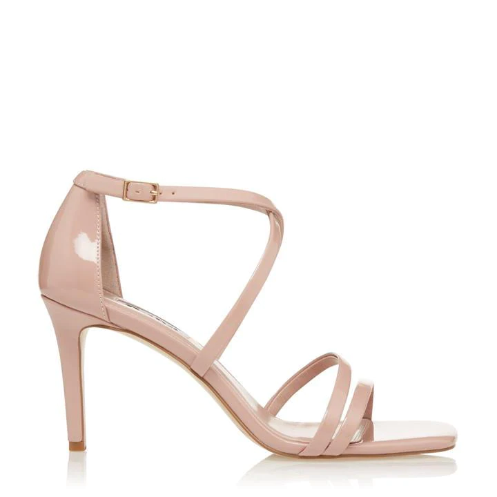 Image of Dune Light Pink 'Musical' Mid Stiletto Heel Ankle Strap Sandals - 3
