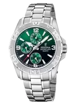 Image of Festina F20666/3 Mens Multifunction (40mm) Green Dial / Watch