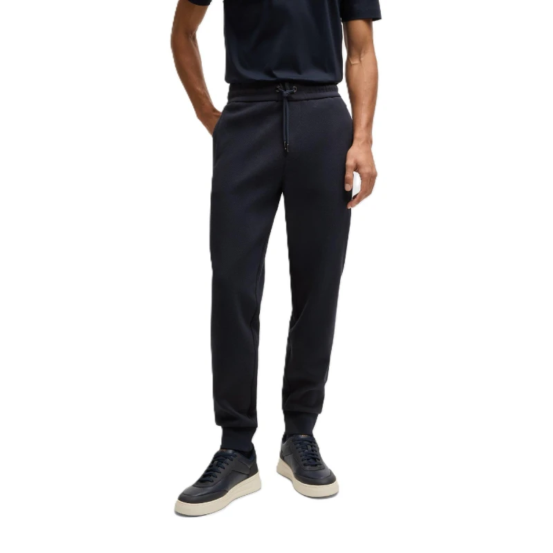 Image of Boss Mens H Lamont Knitted Top Dark Blue male S