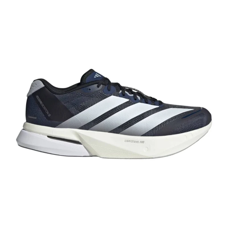 Image of Adidas Adizero Boston 13 Shoes Blue White SS26, Size UK 11