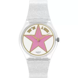 Image of Ladies Swatch Star Mom Mothers Day Watch