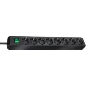 Image of Brennenstuhl 1159300018 Power strip (+ switch) 8x Black PG connector