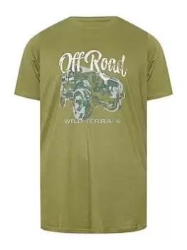 Image of BadRhino Off Road T-Shirt - Green, Size 2XL, Men