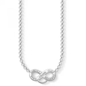 Image of Ladies Thomas Sabo Sterling Silver Charm Club Infinity Necklace