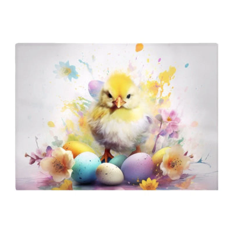 Image of Warren Reed Designer Easter Chick Splashart Chopping Board