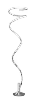 Image of Helix Floor Lamp 180cm, 42W LED, 3000K, 3360lm, Silver & Chrome