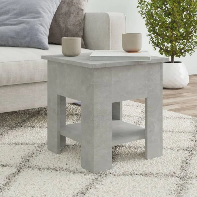 Image of VIDAXL Coffee Table Concrete Grey 40x40x42cm Engineered Wood Vidaxl 8720286836170