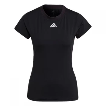 Image of adidas Tennis Freelift Shirt Womens - Black / White