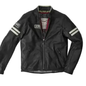 Image of Spidi Vintage Ice Black Motorcycle Jacket 54