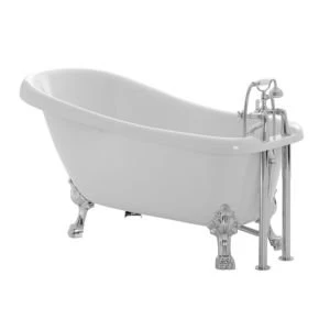 Image of Cooke Lewis Duchess Acrylic Keyhole Freestanding Bath L1700mm W630mm