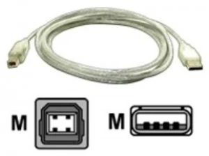 Image of Startech USB Device Cable (Transparent) 1.8m / 6FT