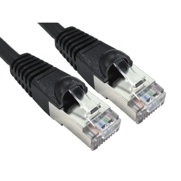 Image of Cables Direct 0.25m CAT6A Patch Cable (Black)