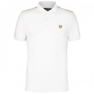 Image of Lyle and Scott Taped Polo Shirt - White 626