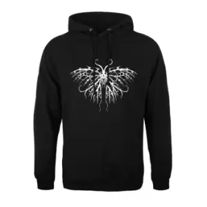 Image of Unorthodox Collective Mens Skeletal Butterfly Hoodie (L) (Black)