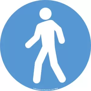 Image of PVC pictogram, pedestrians, pack of 2, self-adhesive