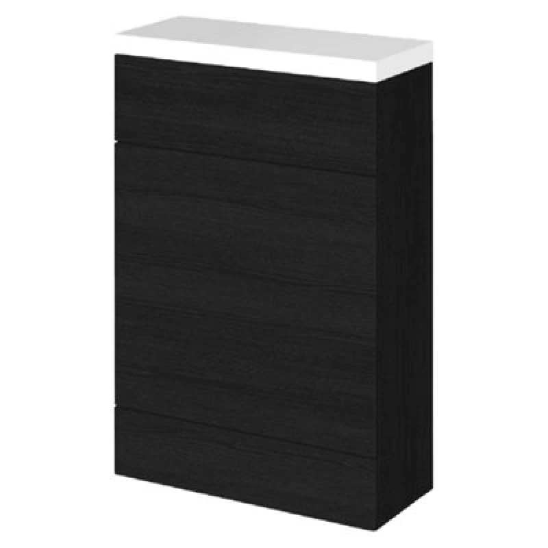 Image of Hudson Reed Fusion 600mm Back To Wall Wc Unit With Top, Charcoal Black Matt