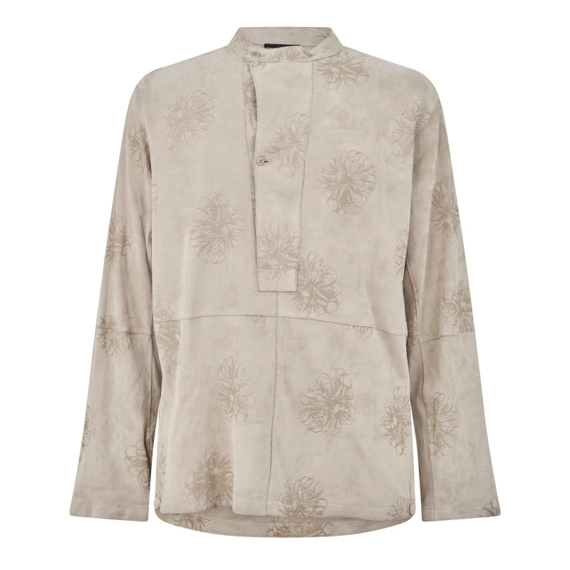 Image of EMPORIO ARMANI Floral Shirt - Beige Beige XL
